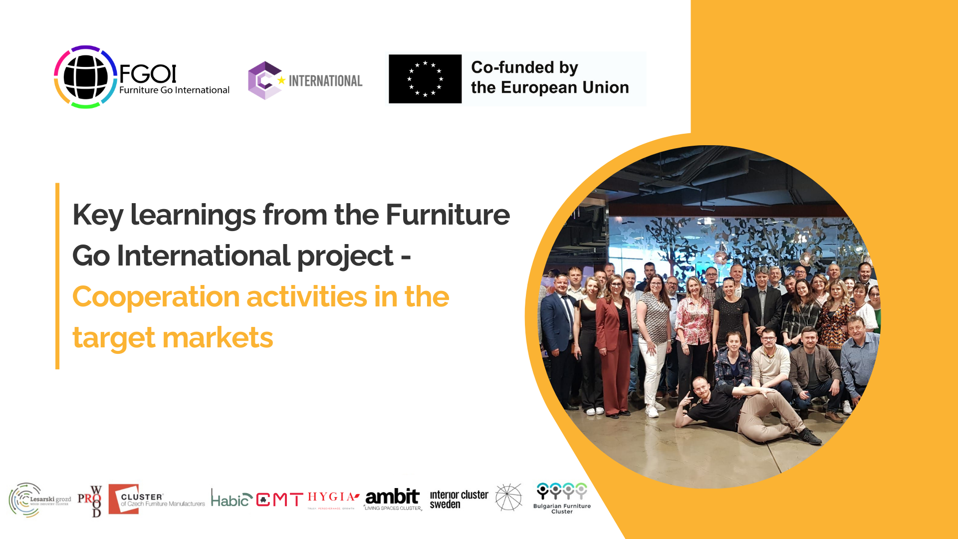 Key learnings from the Furniture Go International project – Cooperation activities in the target markets